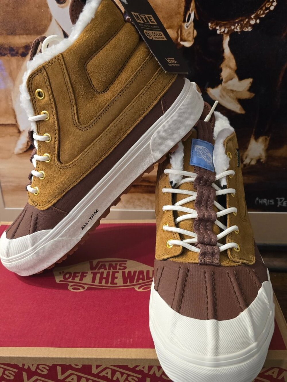 Vans Sk8-Hi Del Pato MTE 2 Wood Thrush VN000BW0BYA Shoes Boots Men's Sz 9.5 NEW